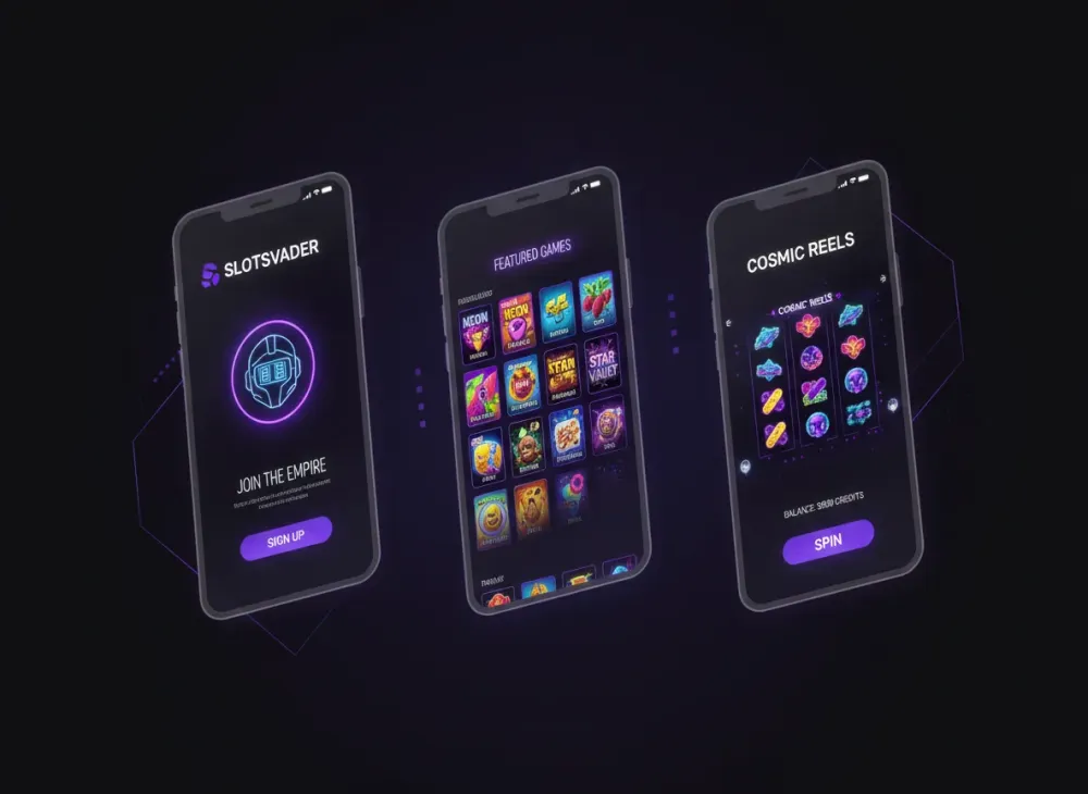 SlotsVader Mobile App Interface